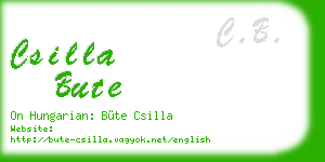 csilla bute business card